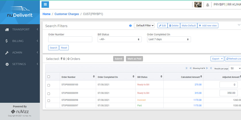 Delivery Contract Management