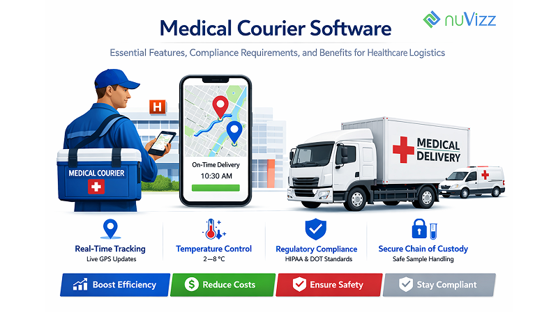 Medical Courier Software Essential Features, Compliance Requirements, and Benefits for Healthcare Logistics